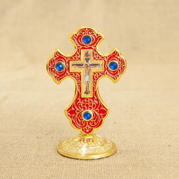 Croix de Jésus debout pour la première communion, petite croix de naissance en alliage, décoration pour l'église, cadeaux orthodoxes, décoration de prière pour la maison – Image 11