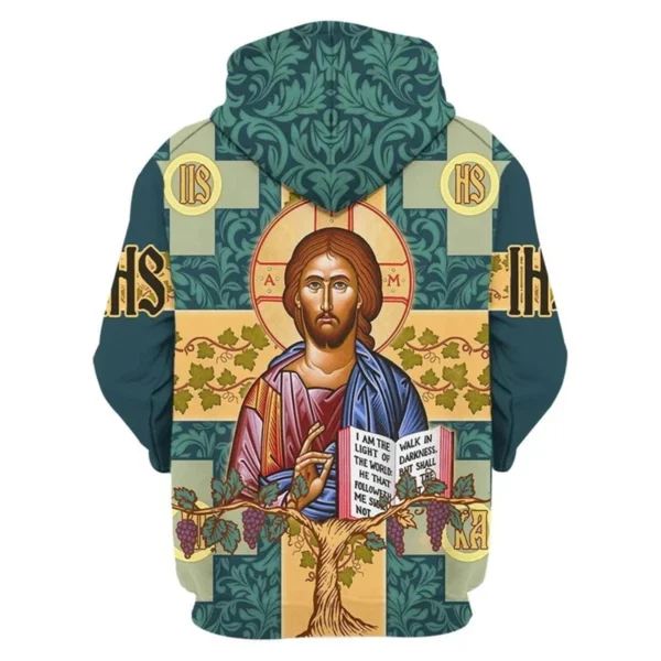 Sweats à capuche zippés College en 3D pour hommes, motif Jésus Saint, Harajuku, Streetwear Y2K, Pop, unisexe, décontracté, CombTop, Noël, le plus récent – Image 18
