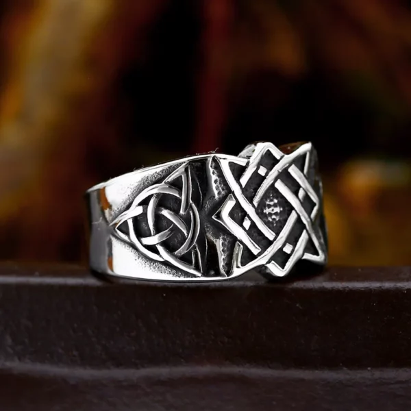 BEIER – bague étoile slave de russie pour hommes, amulette Svarog, en acier inoxydable, bijoux Vintage, cadeau, vente en gros, nouvelle mode 2023 – Image 14