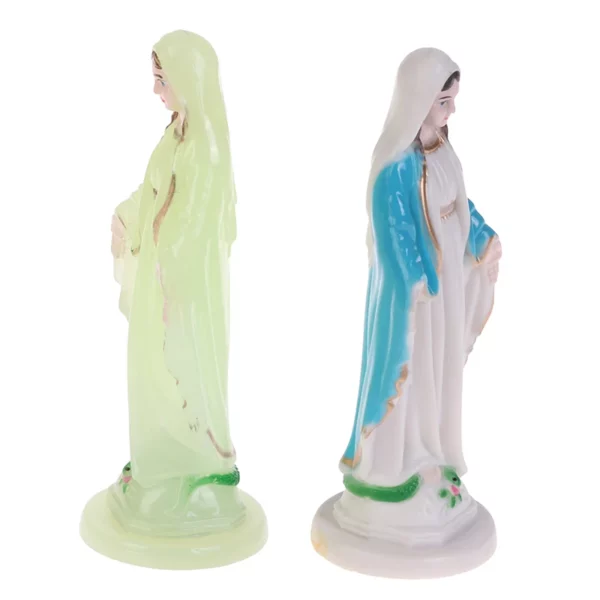 Petite statue de la Vierge de Jésus faite à la main, décoration de la maison, ornement catholique, 1 pièce – Image 20