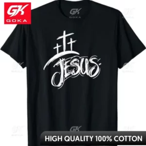 Jésus conception graphique t-shirts vêtements pour hommes nouveaux hauts et t-shirts coton femmes drôle été Tshrits