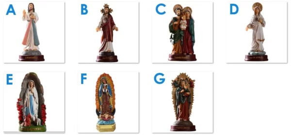 Sculpture de la Sainte Vierge Marie, 1 pièce, figurine de statue de Notre Dame de Lourds – Image 21
