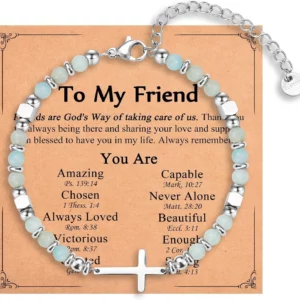 Cadeaux chrétiens pour fille, petite-fille, sœur au Christ, amie, nièce sur anniversaire, noël, pâques, saint-valentin, remise de diplôme