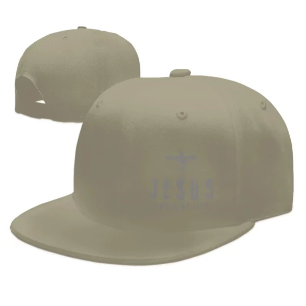 Casquette de baseball réglable pour homme, chapeaux Snapback croisés, billet plat, camionneur chrétien, Jésus a sauvé ma vie, cadeau papa, mari – Image 13