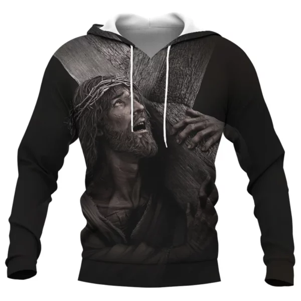 Jésus Amen sweat à capuche pour hommes vêtements unisexe 3D noël dieu vous bénisse imprimé nouveau dans sweats à capuche femmes Harajuku mode y2k pulls – Image 8