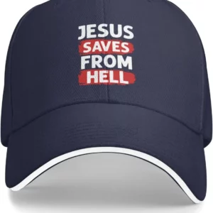 Casquette de baseball réglable pour hommes et femmes, chapeau adulte unisexe, Jésus sauve de l'enfer