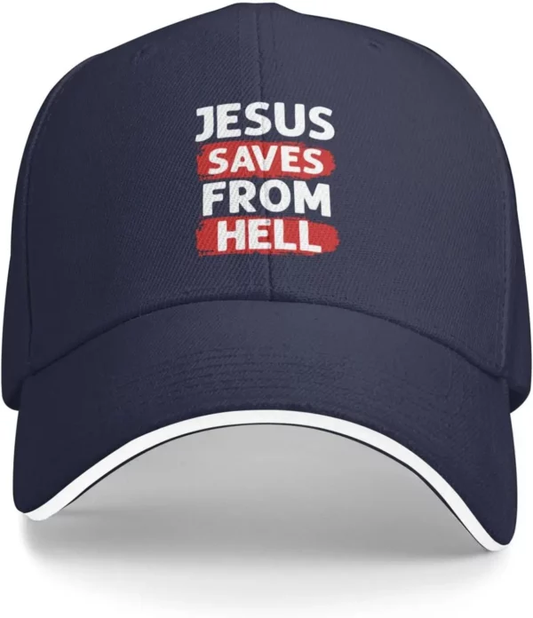 Casquette de baseball réglable pour hommes et femmes, chapeau adulte unisexe, Jésus sauve de l'enfer