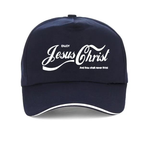 Profitez de jésus Christ le vrai roi chrétien drôle hommes chapeau foi prière graphique mode nouveau coton unisexe casquette de baseball – Image 12