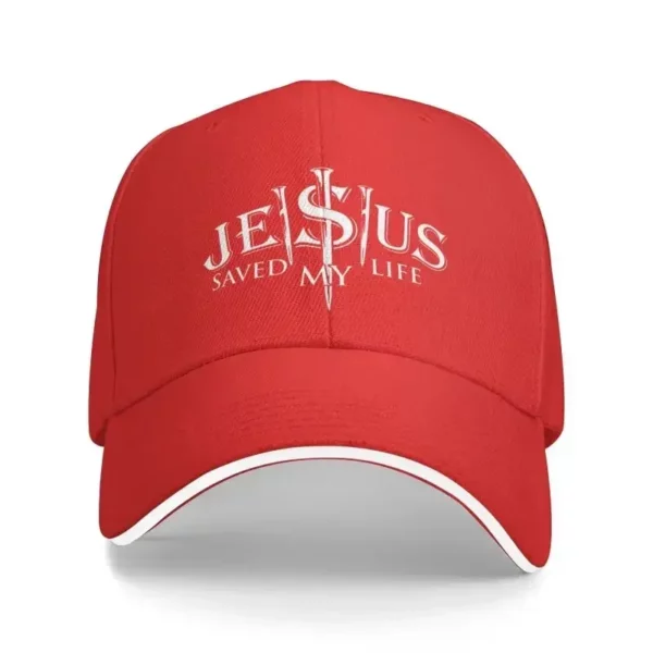 Casquette de Baseball personnalisée jésus sauvé ma vie, Protection solaire pour femmes et hommes, réglable, Religion du Christ, foi chrétienne, chapeau de papa, été – Image 10