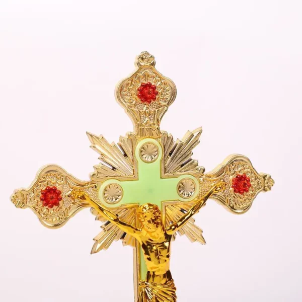 Grande lampe électronique lumineuse à Led, croix de jésus, décoration catholique chrétienne – Image 14