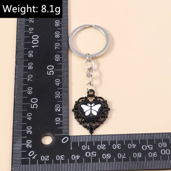 Aihua-Porte-clés croix inversée pour hommes et femmes, pentagramme Steampunk vintage, porte-clés de voiture, croix gothique SAFLucifer – Image 32