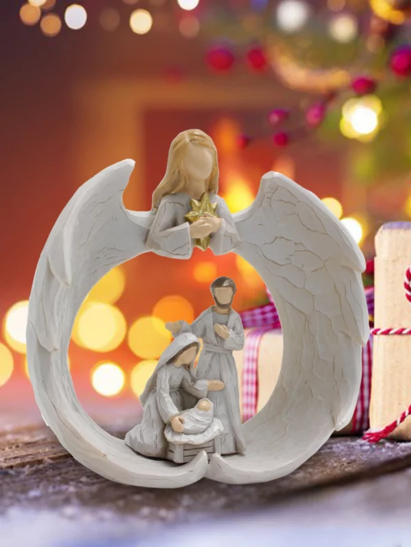 Ornement d'ange créatif en résine, artisanat, décoration de maison, ornement de jésus, cadeau de fête des mères – Image 4