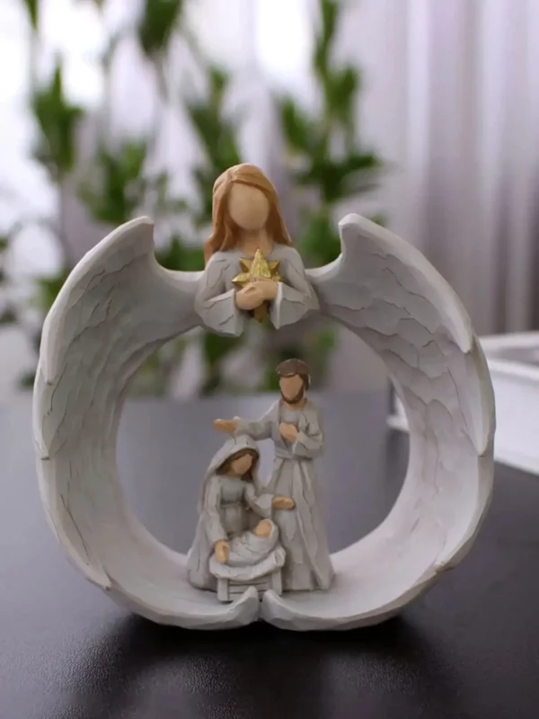 Ornement d'ange créatif en résine, artisanat, décoration de maison, ornement de jésus, cadeau de fête des mères – Image 8
