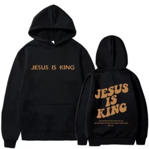 Sweat-shirt à capuche jésus est roi pour hommes et femmes, pull Harajuku, vêtements de rue, haute qualité, offre spéciale, 2024