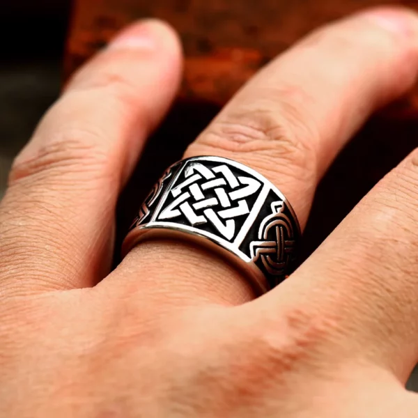BEIER – bague étoile slave de russie pour hommes, amulette Svarog, en acier inoxydable, bijoux Vintage, cadeau, vente en gros, nouvelle mode 2023 – Image 9