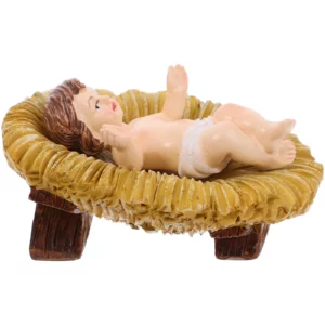 Jouets résine Statue nativité de jésus Halloween noël bébé Figurines naissance enfant