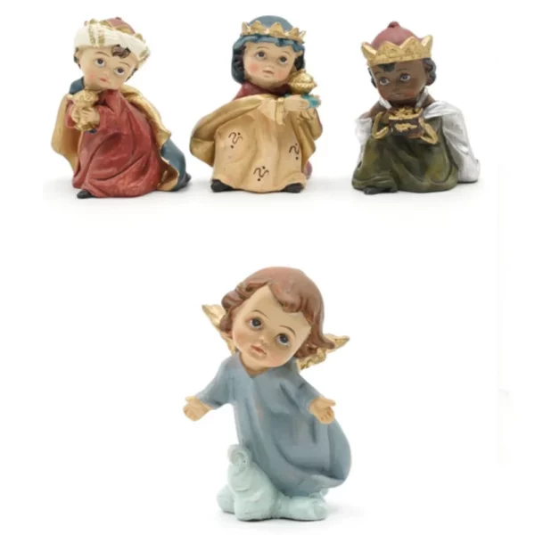 Ornement de la naissance de Jésus du Christ, scène de la Nativité, artisanat en résine, décoration de crèche de Noël, figurine catholique Auckland, cadeaux, 11 pièces par ensemble – Image 6