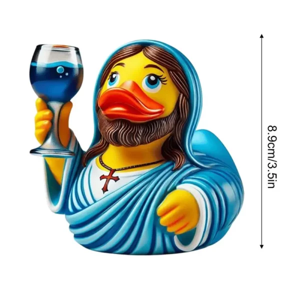 Figurine en résine de canard de jésus et de Maria, Figurine de canard en résine de haute qualité, décor d'animaux d'extérieur pour les célébrations de foi d'église – Image 7