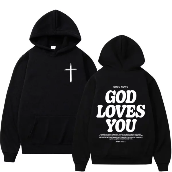 Sweat-shirt à capuche pour hommes et femmes, de haute qualité, à la foi chrétienne de jésus sur la peur, verset de la Bible, pulls Vintage à la mode, Streetwear – Image 11