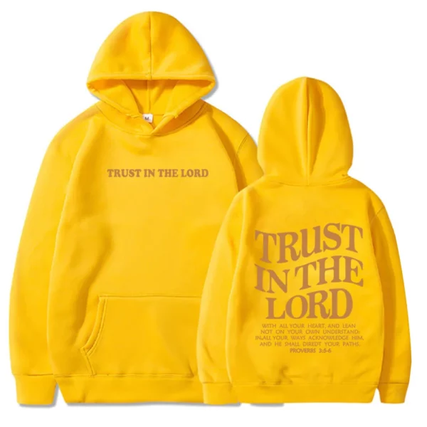 Sweat à capuche foi religieuse, pull Hip Hop, sweat-shirt Y, confiance en le Seigneur, chrétien, verset de la Bible de Jésus, Harajuku – Image 8