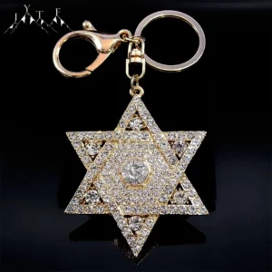 Porte-clés en cristal de Rotterdam, porte-clés FC Star, alliage de biscuits, porte-clés JOHexagram, accessoires de sac, cadeau de bijoux, mode