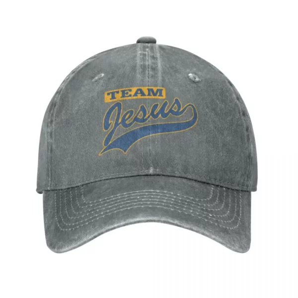 Casquette de Baseball en Denim pour hommes et femmes, chapeau de soleil Snapback, chapeaux d'été Hip Hop CasAdvantages, équipe chrétienne de Jésus, nouveau, 2023 – Image 7