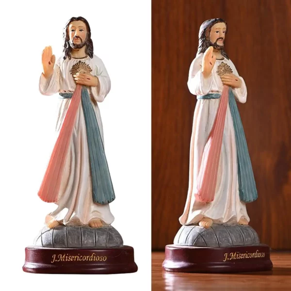 Statue de jésus du Sainte prêtre, Sculpture de table, artisanat, Collection de cadeaux – Image 5