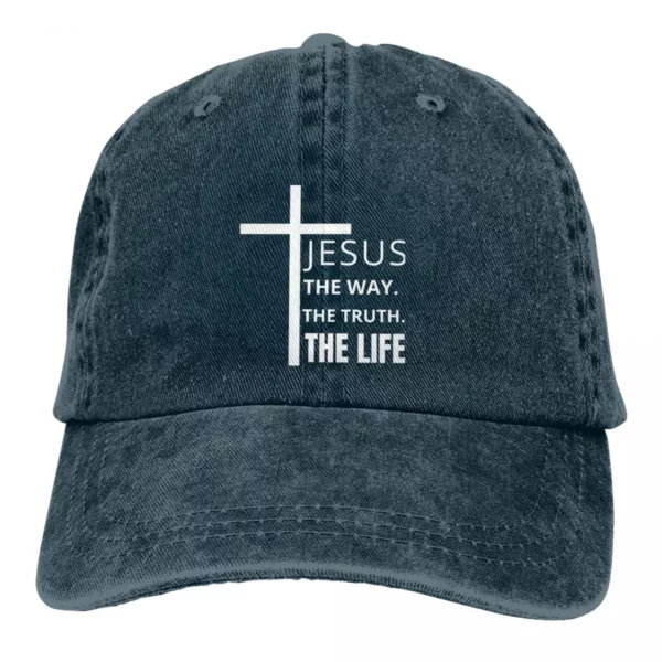 Casquettes de baseball The Truth The Way The Life pour hommes et femmes, casquette à visière, chapeaux pare-soleil Jésus-Christ – Image 8