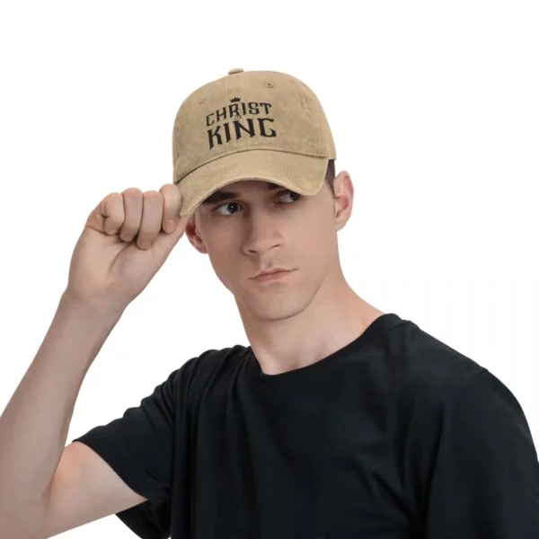 Casquette de baseball King pour hommes et femmes, chapeaux, protection de visière, casquettes de Jésus-Christ – Image 5