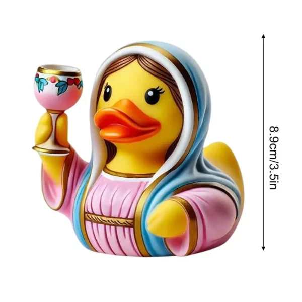 Figurine en résine de canard de jésus et de Maria, Figurine de canard en résine de haute qualité, décor d'animaux d'extérieur pour les célébrations de foi d'église – Image 10