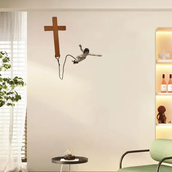 Ornements décoratifs d'artisanat religieux, Bunduextrêmes Jumping Jesus, Escales de Pâques, Cadeaux de vacances, Décorations de confrontation, K7R5 – Image 13