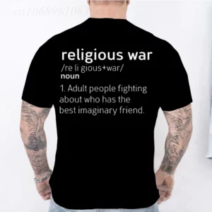 T-shirt unisexe imprimé guerre religieuse pour hommes et femmes, t-shirts vintage, vêtements classiques d'été, chemises Best Friend Respzed