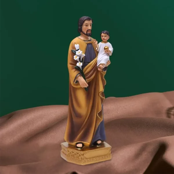 Statues de jésus du Saint Joseph pour enfant, Figurines religieuses, modèle en résine, Sculpture, dieu du père noël, décor de bureau d'église – Image 4