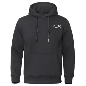 Sweat-shirt chrétien jésus pour hommes et femmes, sweats à capuche de poisson, pull de marque de haute qualité, sweat à capuche chaud Smile, streetwear décontracté, automne, hiver