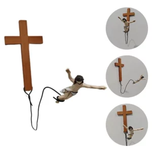 Ornements décoratifs d'artisanat religieux, Bunduextrêmes Jumping Jesus, Escales de Pâques, Cadeaux de vacances, Décorations de confrontation, K7R5