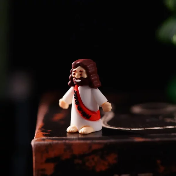 Statues de jésus miniatures en PVC, 50 pièces, figurines religieuses de table, décorations cadeaux de noël, pâques, Halloween, fête – Image 22
