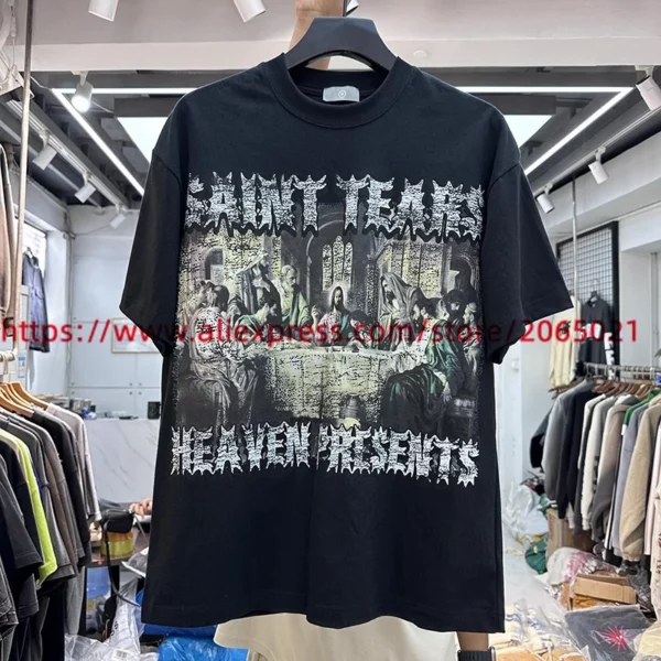 T-shirt imprimé Saint Tears pour hommes et femmes, haute qualité, t-shirt en Y, synchronisation, 2022 – Image 7