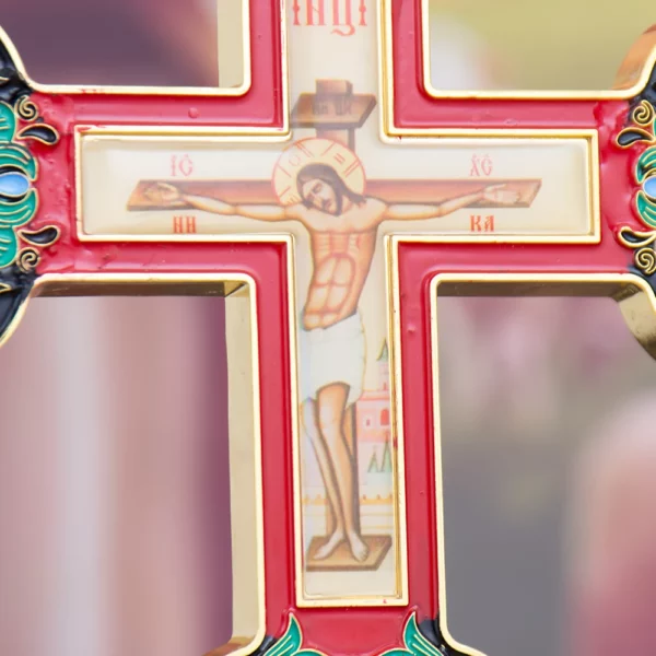 Croix d'or orthodoxe, icône de la Passion de jésus, ornements d'église, décorations d'autel pour la maison, cadeaux de Festival religieux – Image 11