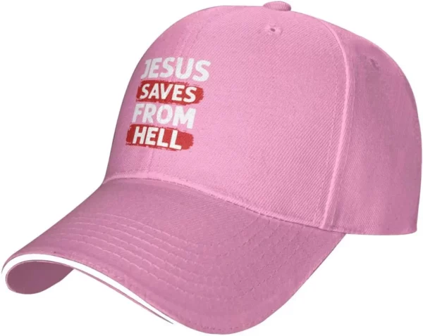 Casquette de baseball réglable pour hommes et femmes, chapeau adulte unisexe, Jésus sauve de l'enfer – Image 11