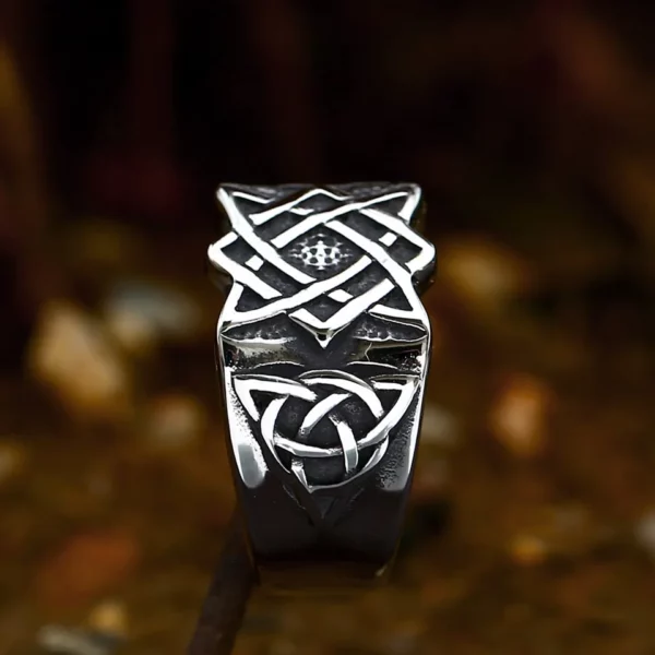 BEIER – bague étoile slave de russie pour hommes, amulette Svarog, en acier inoxydable, bijoux Vintage, cadeau, vente en gros, nouvelle mode 2023 – Image 16