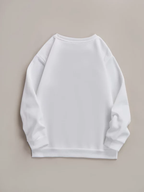 Sweat-shirt délavé à col rond pour femme, imprimé lettre Jesus The Way The Truth The Life, vêtements décontractés pour l'hiver et l'automne – Image 4