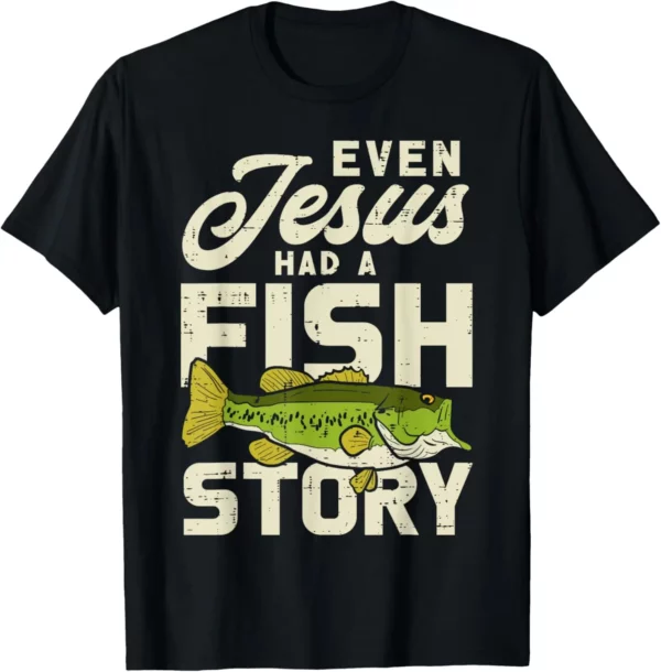 T-shirt chrétien imprimé sur demande pour hommes, Jésus a dit que le Christ va à la pêche, Faith Graphic, Camisas Streetwear – Image 15