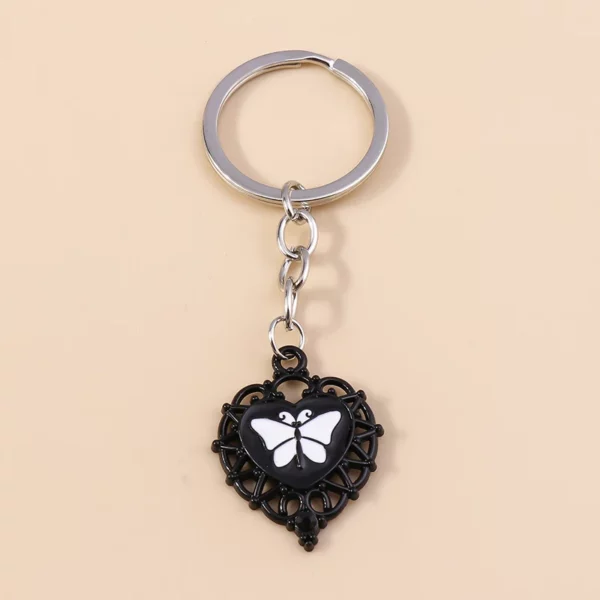 Aihua-Porte-clés croix inversée pour hommes et femmes, pentagramme Steampunk vintage, porte-clés de voiture, croix gothique SAFLucifer – Image 14