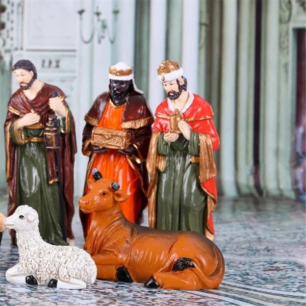 figurines en résine 10cm haut pour crèche noël, pour décoration religieuse – Image 4