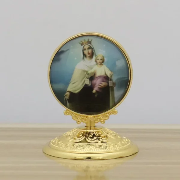 Statue religieuse pour la décoration de la maison, Jésus, la Vierge Marie, la Sainte icône, le Christ catholique, l'ange, la voiture, le bureau, les fournitures, nouveau, 2023 – Image 13