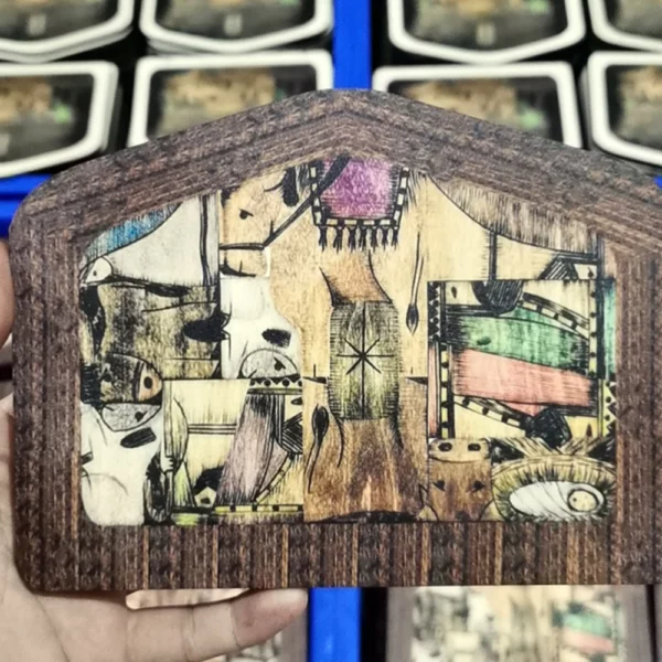 Puzzle de Jésus en bois pour la décoration de la maison, jeu de puzzle de Noël, conception unique brûlée, bureau drôle, FigAuckland, Nativité – Image 15
