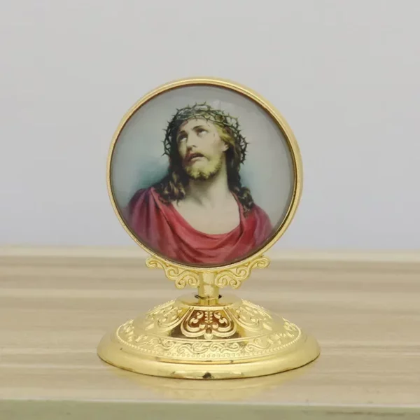 Statue religieuse pour la décoration de la maison, Jésus, la Vierge Marie, la Sainte icône, le Christ catholique, l'ange, la voiture, le bureau, les fournitures, nouveau, 2023 – Image 3
