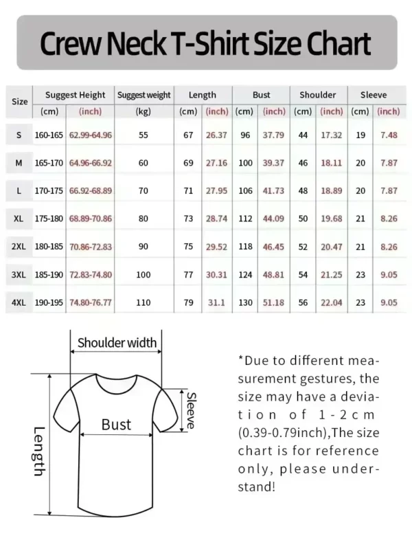 Croix Hommes Coton T-shirt De Luxe Marque De Mode Grande Taille Top Casual Manches Courtes Streetwear Classique Imprimer Nouvelle Arrivée Tee S-4XL – Image 7