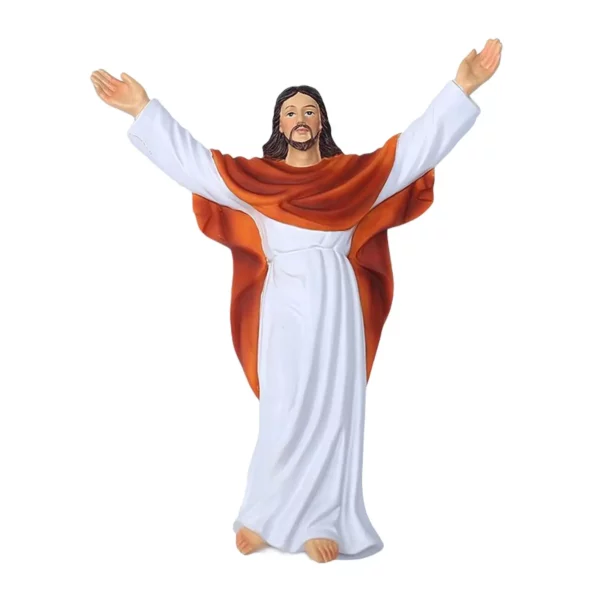Statue de figurine religieuse du Saint Jésus, artisanat de collection, sculpture d'art pour la maison de Noël, ornement britannique, cadeau d'anniversaire – Image 7