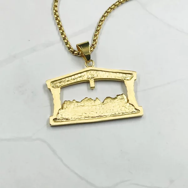 Collier avec pendentif tête de jésus en strass pour hommes, couleur or, à la mode, le dernier dîner, Hip Hop – Image 4